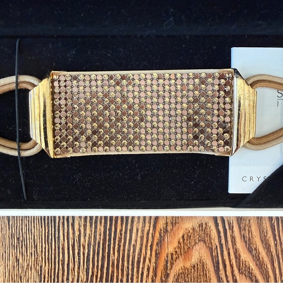 Swarovski Tan & Copper Crystal Mesh Belt